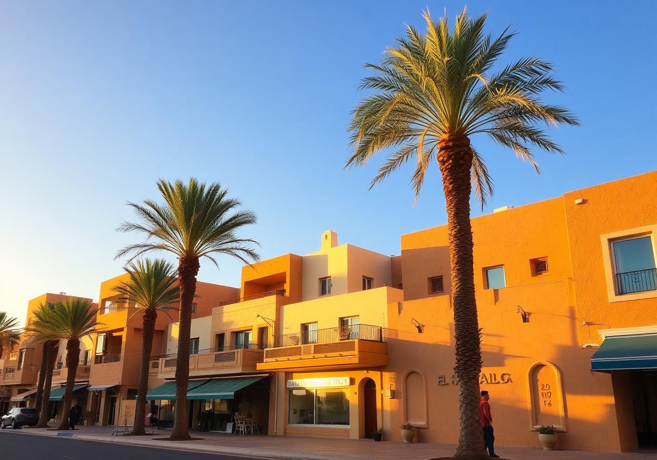 Downtown El Gouna where the law office is located